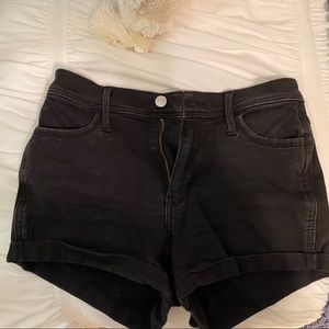 black jean short shorts